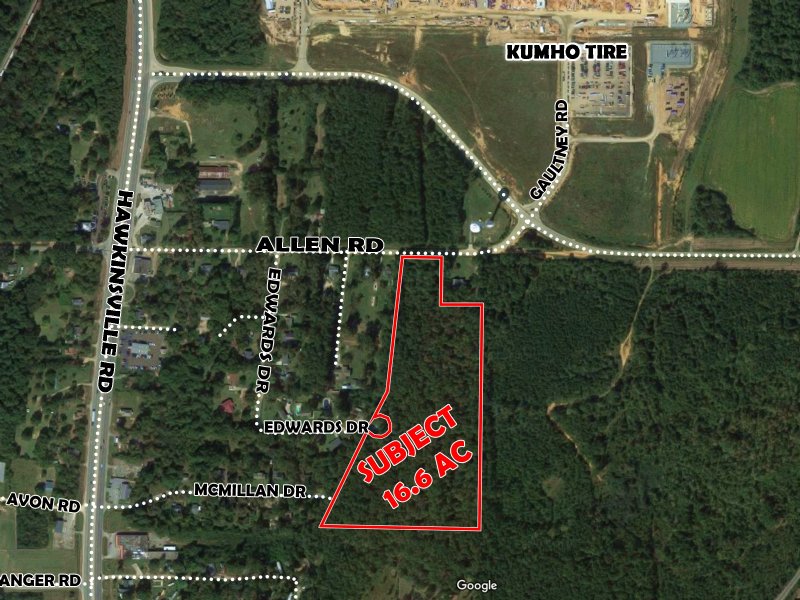 16.60 Acres Allen Road : Macon : Bibb County : Georgia