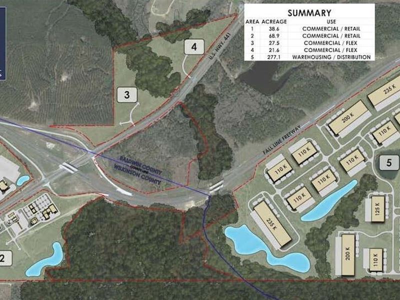 107.50 Ac, Fall Line Freeway : Ivey : Wilkinson County : Georgia