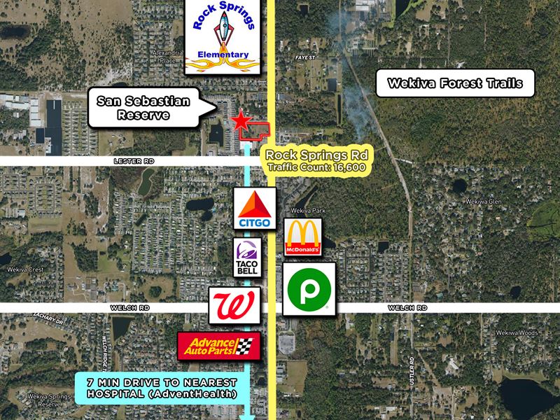 3.5 Acre Commercial Site : Apopka : Lake County : Florida