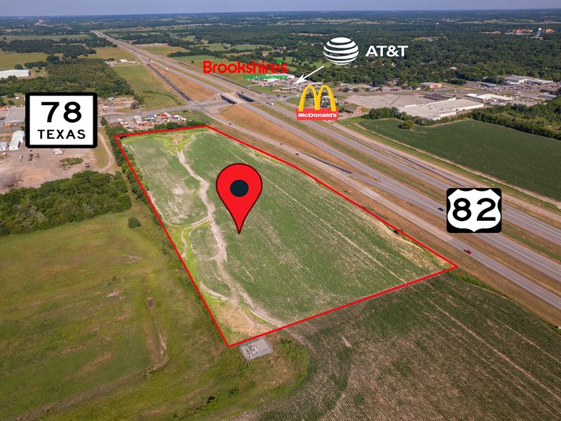 13 Acre Development Opportunity : Bonham : Lamar County : Texas