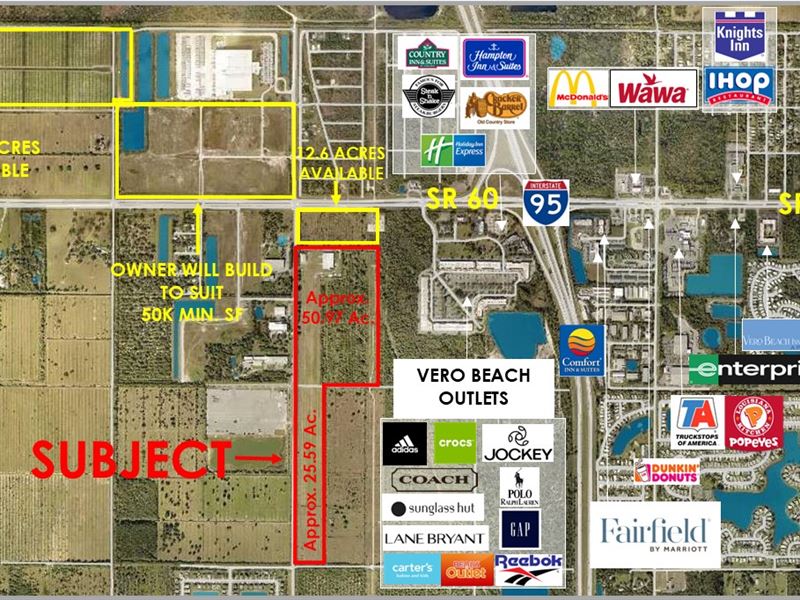 76.56 Acres Industrial / Multi-Fam : Vero Beach : Indian River County : Florida