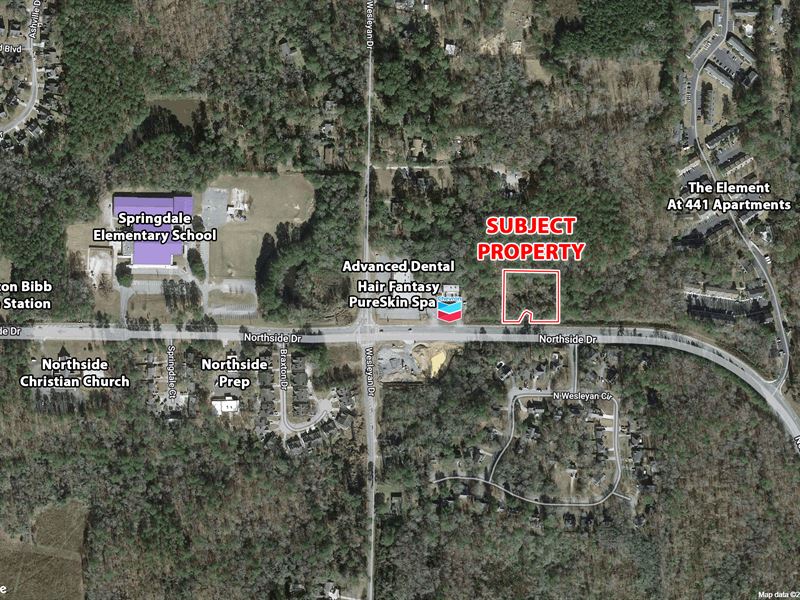 Commercial Lot for Sale : Macon : Bibb County : Georgia