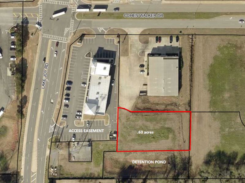 .63 Acre Commercial Lot : Warner Robins : Houston County : Georgia