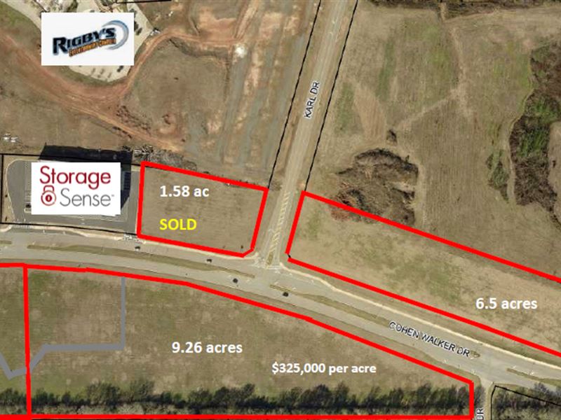 6.5 Acre Commercial Tract : Warner Robins : Houston County : Georgia