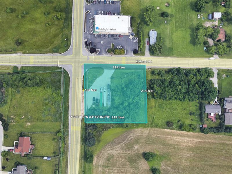 Commercial Land for Sale, 0.92 Ac : Burton : Genesee County : Michigan