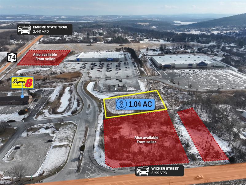 1.04 Acre Walmart Outparcel : Ticonderoga : Essex County : New York