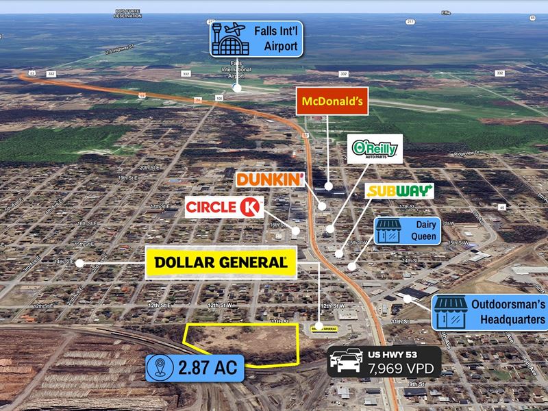 Dollar General Adj, Canada Boarder : International Falls : Koochiching County : Minnesota