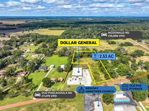 2.89 Acres, Dollar General Adj : Theodore : Mobile County : Alabama